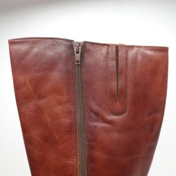 Pikolinos Women's Size 41 Brown Leather Knee High Point Toe Zip Up Heeled Boots - Picture 11 of 13